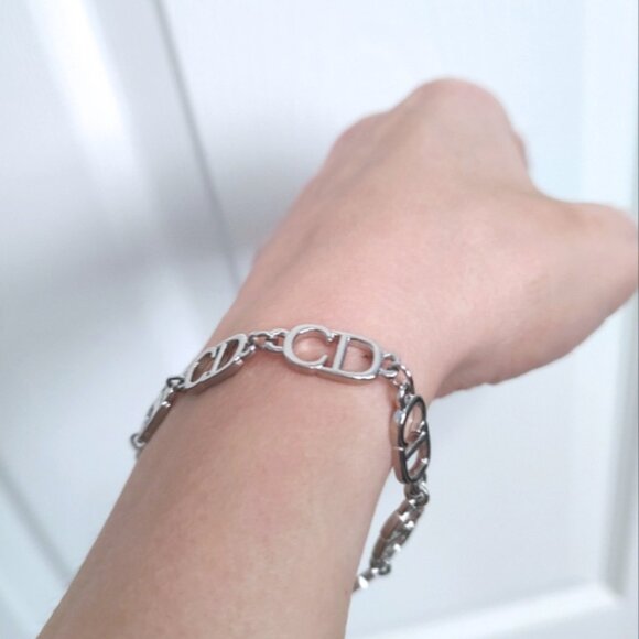 Christian Dior Vintage Petit CD Link Bracelet EUC - Picture 2 of 5